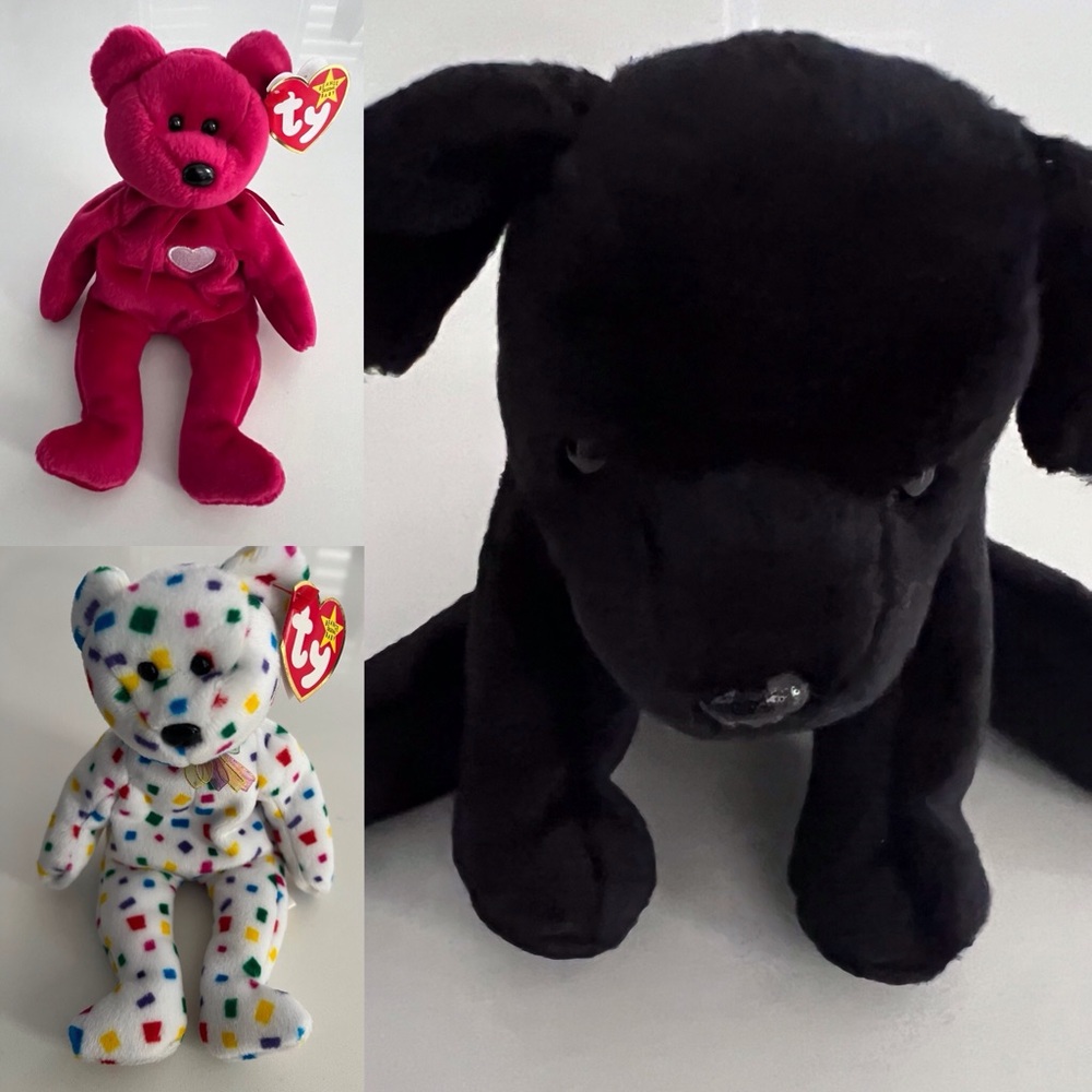 Ty The Beanie Babies Collection rare Plush Bears and Dog